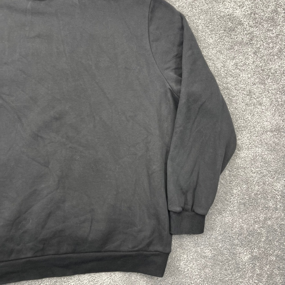Puma Hoodie Mens XL Black Red Textured Logo Graphic Fleece Long Sleeve - Picture 11 of 14